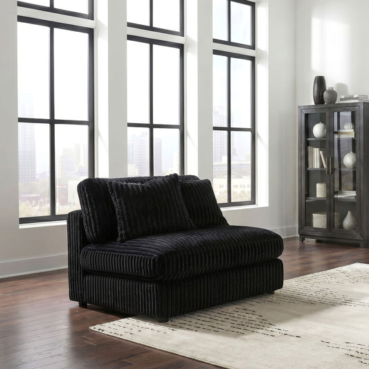 Blaine Upholstered Armless Chair Black