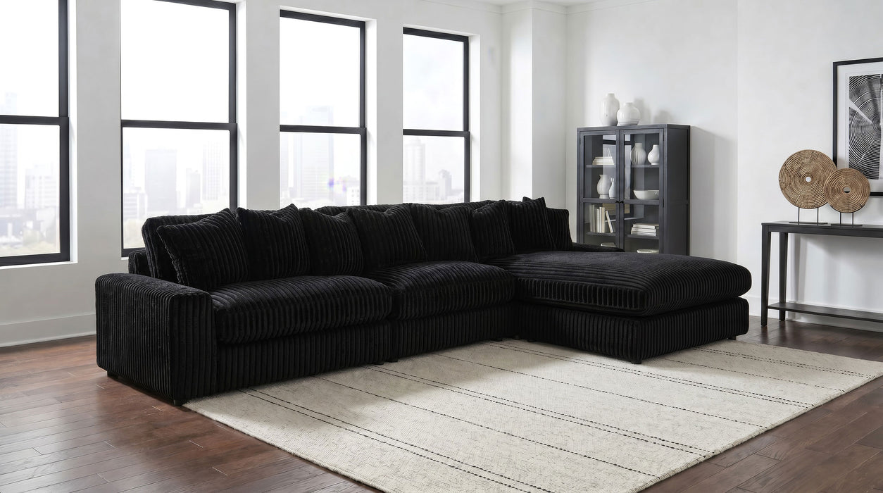 Blaine Upholstered Armless Chair Black