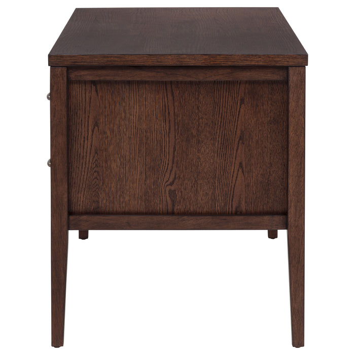 Graham 54-inch 4-drawer Double Pedestal Lift Top Computer Desk Chocolate