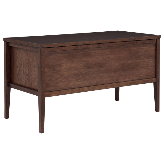 Graham 54-inch 4-drawer Double Pedestal Lift Top Computer Desk Chocolate
