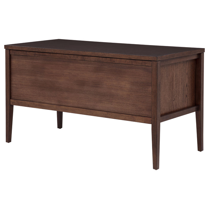Graham 54-inch 4-drawer Double Pedestal Lift Top Computer Desk Chocolate