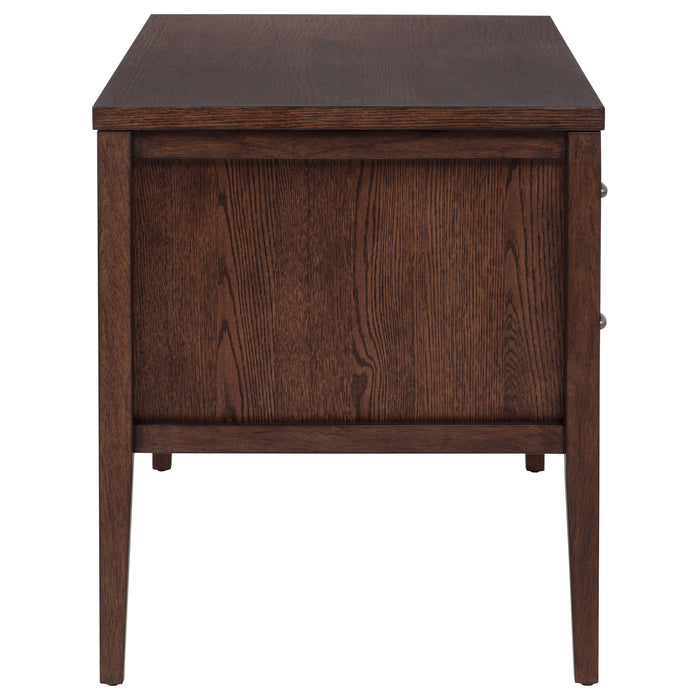 Graham 54-inch 4-drawer Double Pedestal Lift Top Computer Desk Chocolate