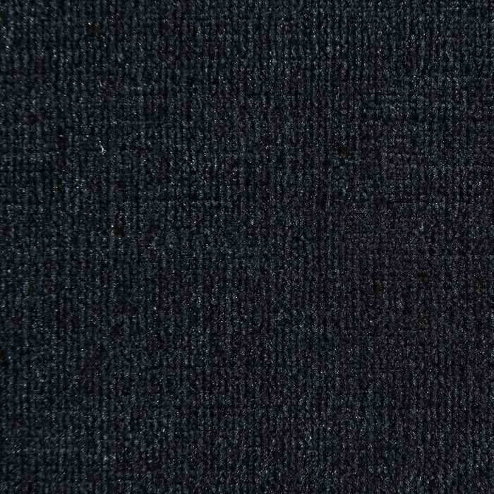 Summer Chenille Upholstered Channel Accent Bench Black