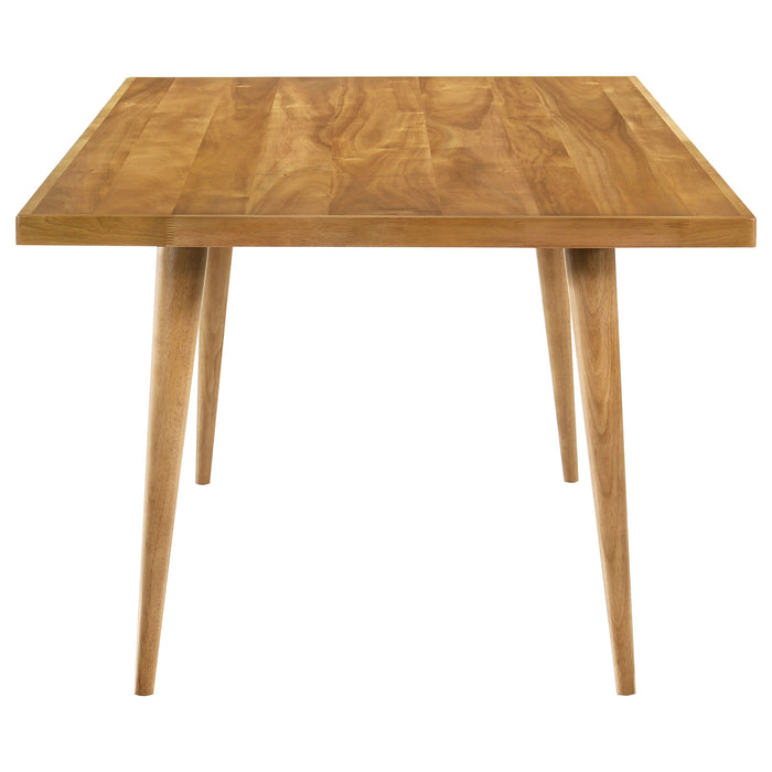Fabra 7-piece 79-inch Rectangular Dining Set Honey Wheat