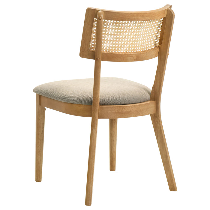 Fabra Cane Back Side Chair Honey Wheat (Set of 2)