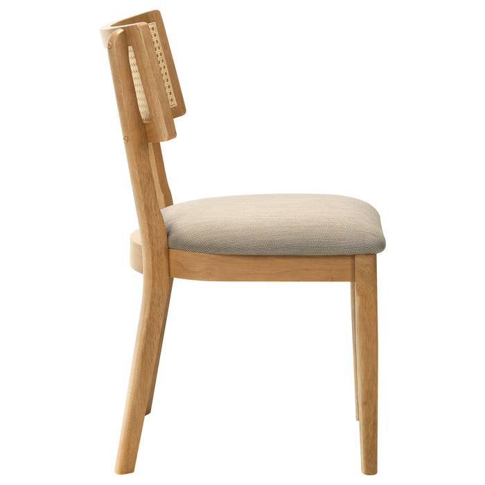 Fabra Cane Back Side Chair Honey Wheat (Set of 2)