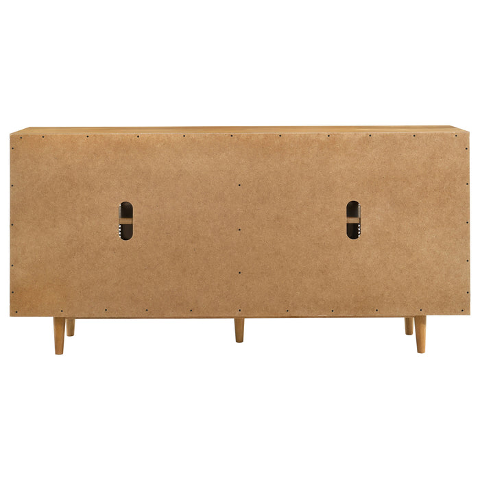 Fabra 4-door Dining Sideboard Storage Console Honey