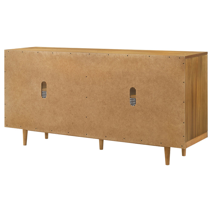 Fabra 4-door Dining Sideboard Storage Console Honey