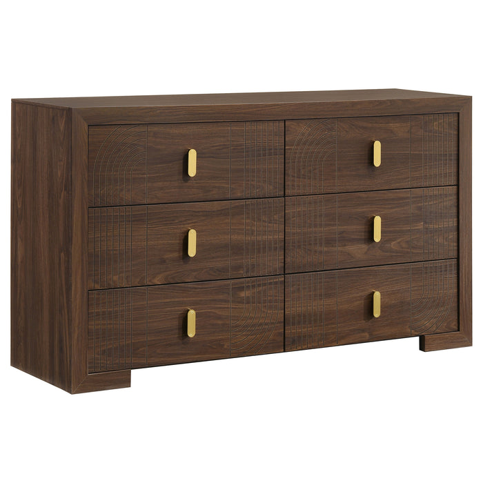 Etienne 5-piece Eastern King Bedroom Set Walnut