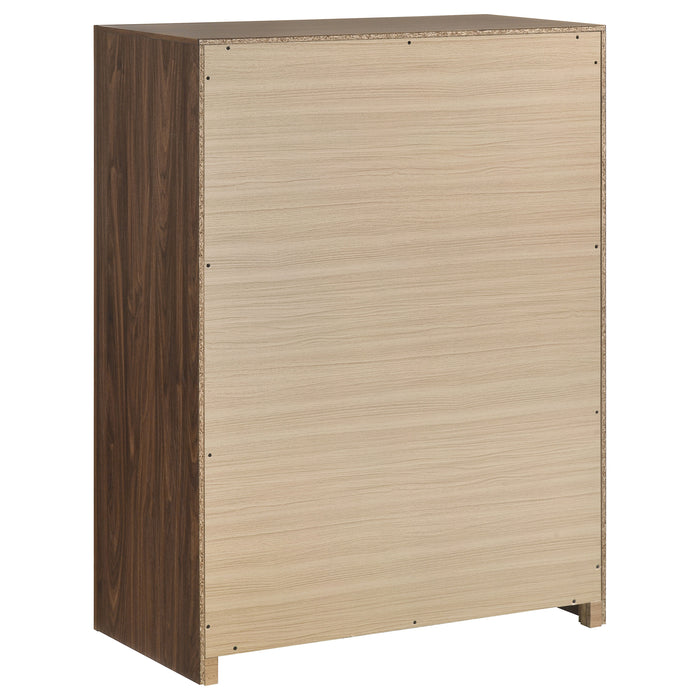 Etienne 5-piece Queen Bedroom Set Walnut