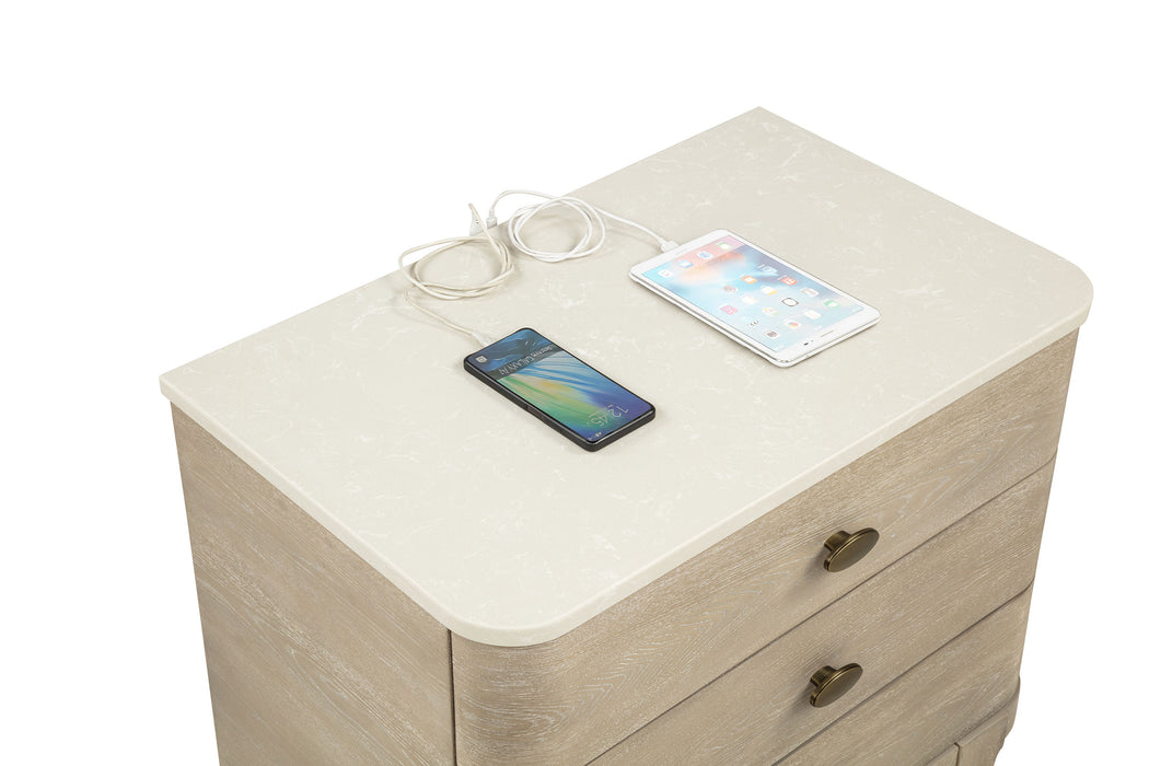Lucaire 4-piece Queen Bedroom Set Sandstone