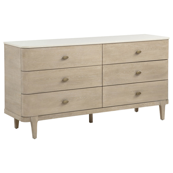 Lucaire 5-piece Queen Bedroom Set Sandstone