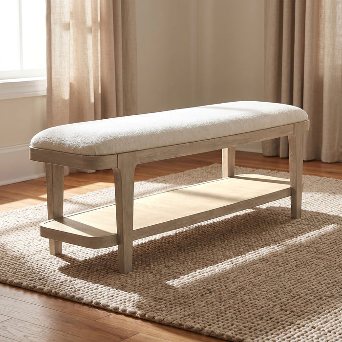 Lucaire Upholstered Bedroom Bench Sandstone