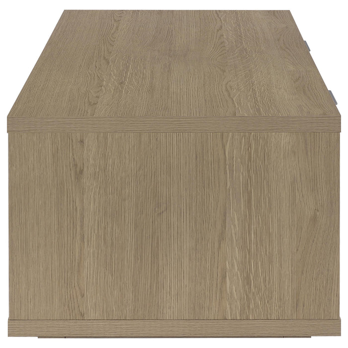 Ingram 3-Piece Coffee and End Table Set with Storage Latte