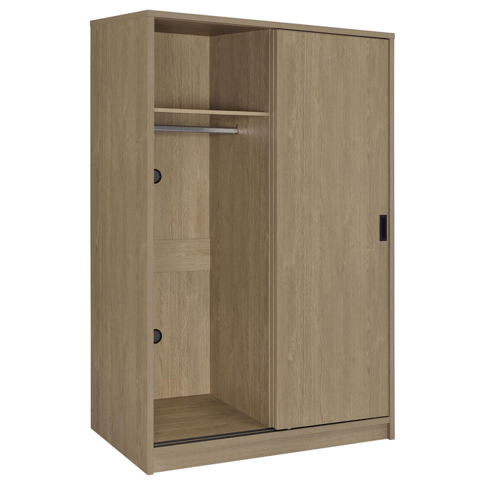 Noble 2-door Bedroom Wardrobe Storage Cabinet Armoire Latte