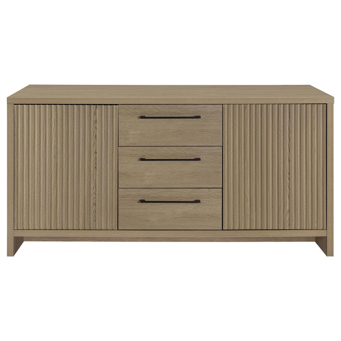 Amery 3-drawer Accent Storage Cabinet Console Latte