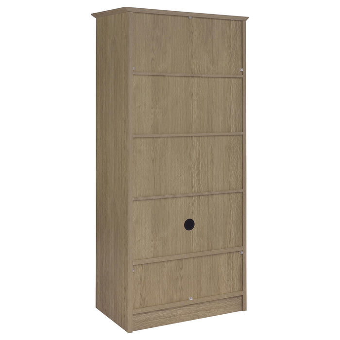 Arvida 2-door Bedroom Wardrobe Storage Cabinet Armoire Latte